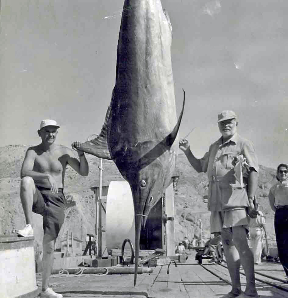 Elicio Argüelles, Marlin, Ernest Hemingway; Cabo Blanco, im Mai 1956; Photo by Modeste von Unruh