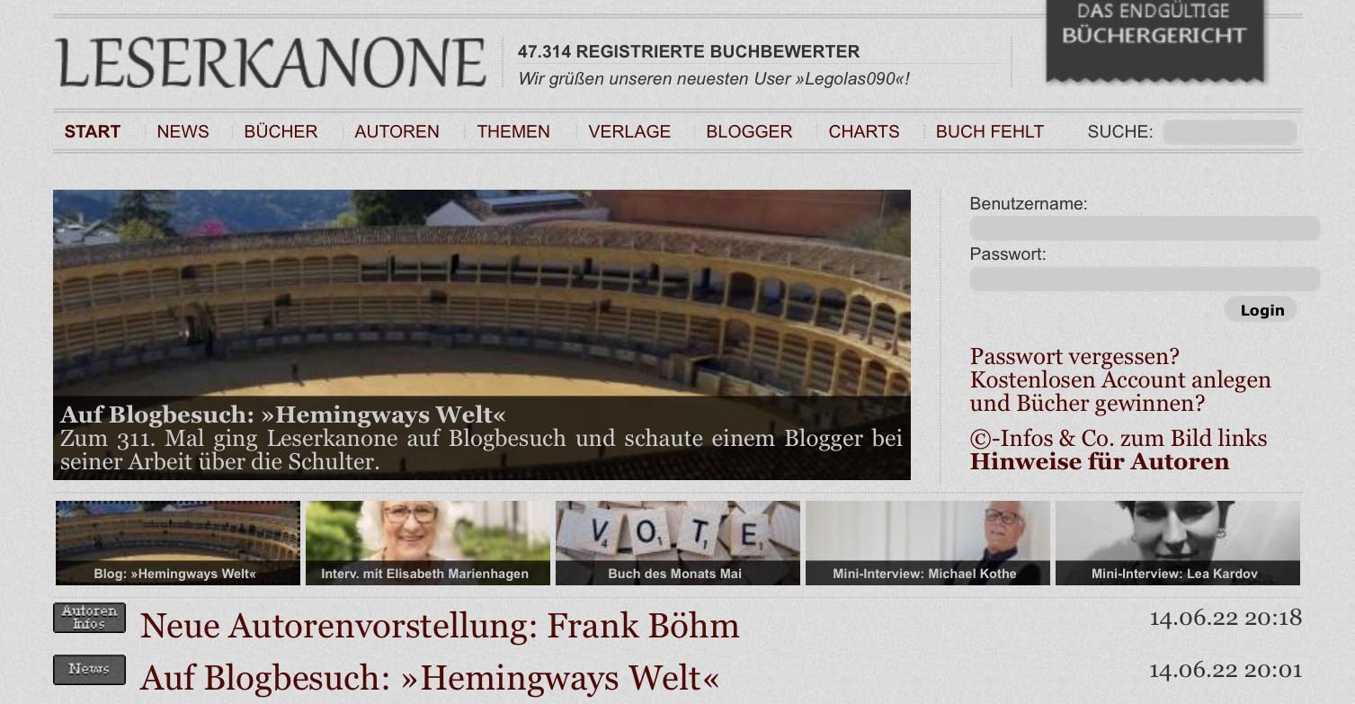 Hemingway über ihn Archives Hemingways Welt