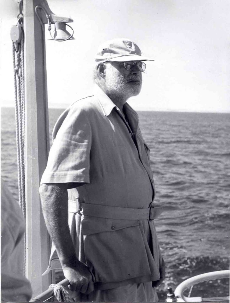 Ernest Hemingway in Cabo Blanco.