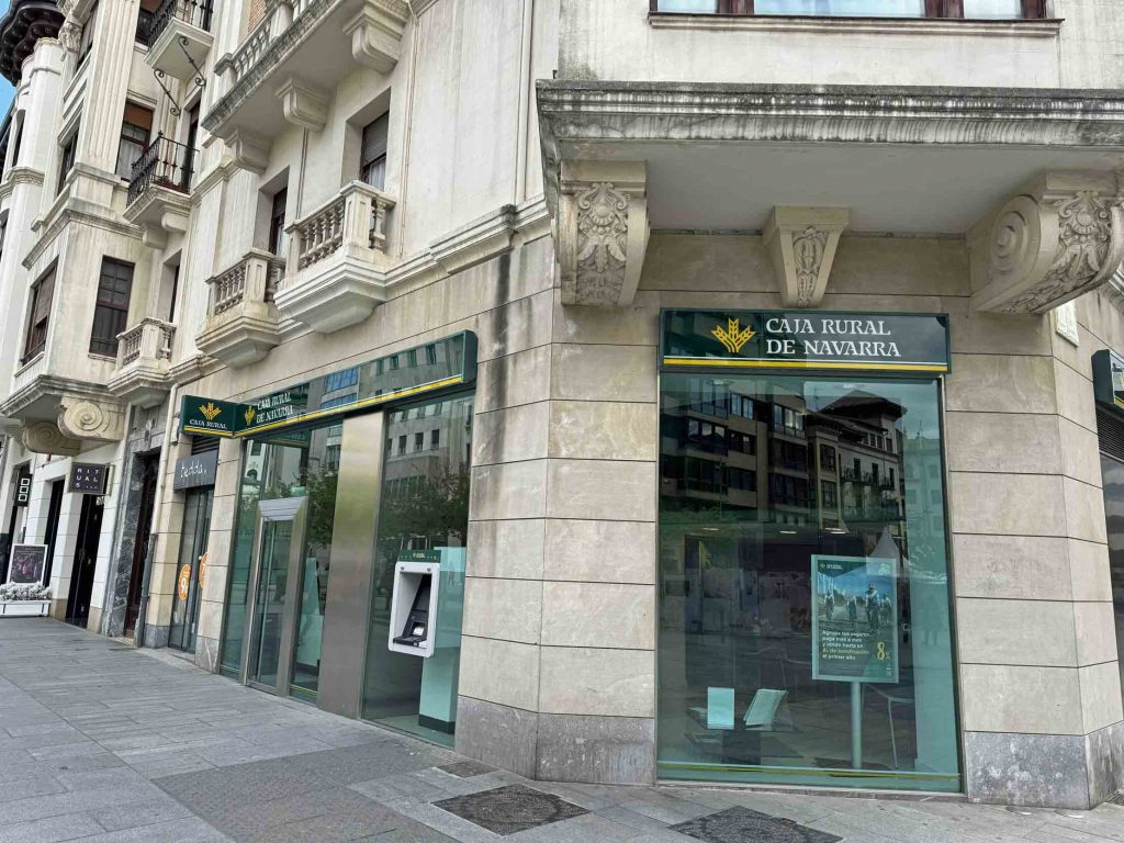 Banken Pamplona Spanien