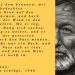 Ernest Hemingway Zitat
